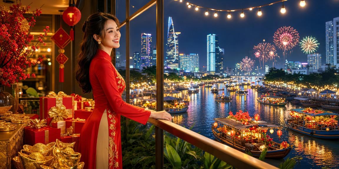 Người dùng vùng Mekong thư giãn bên bờ sông tham gia Jackpot qua điện thoại
